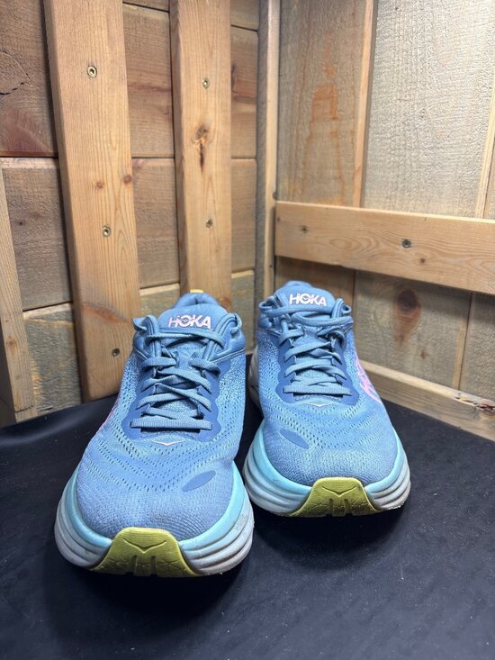 Hoka Shoes - Hoka Bondi 8 Women's Running Shoes 1127952 Blue Pink Size US 10B UK 8.5 EU 42.6
